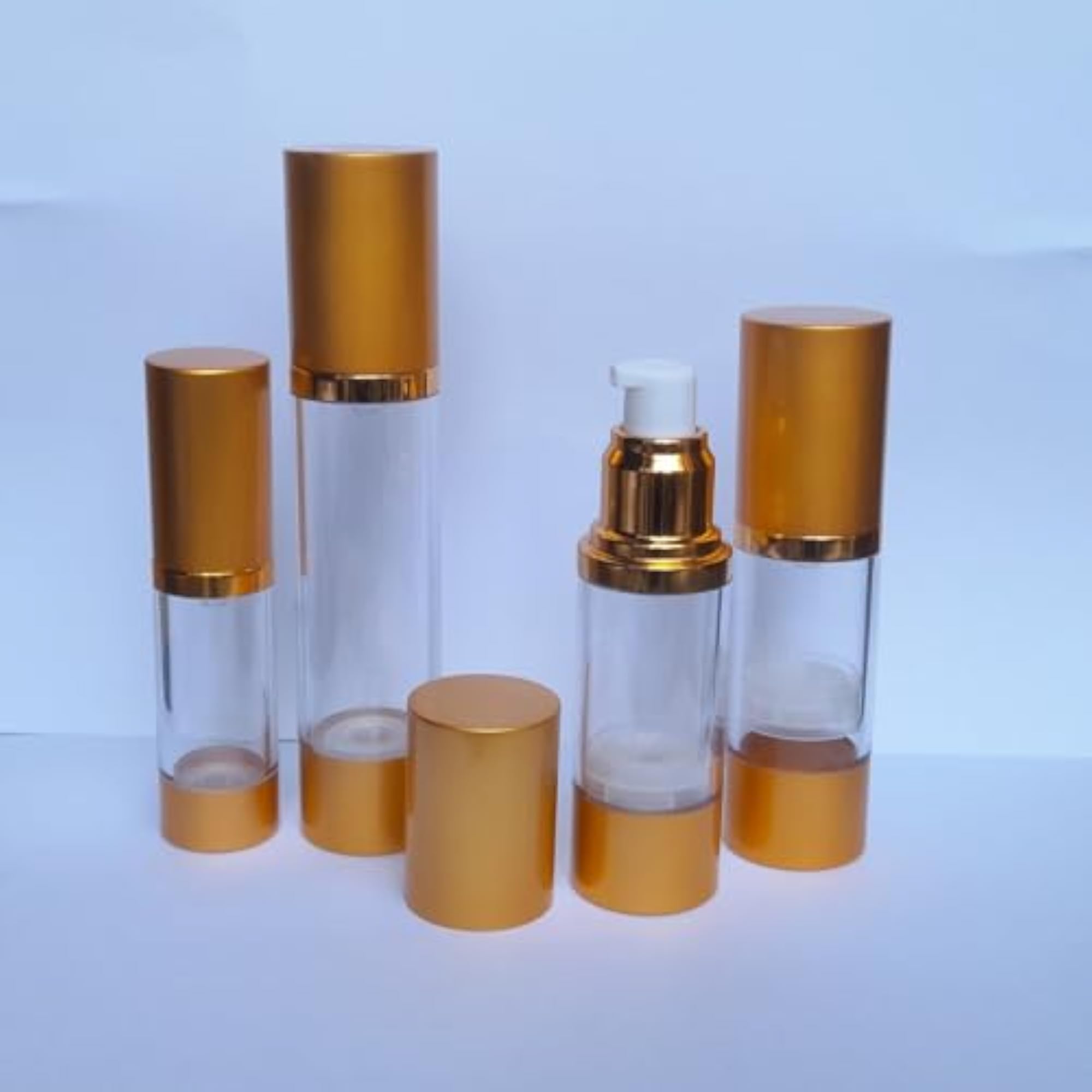 50 ml Clear/Transparent Airless Pump Bottle